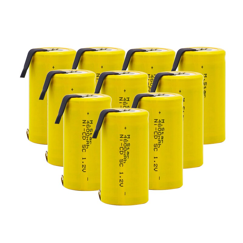 Sc ni-cd batteri 4600 mah 1.2v genopladeligt batteri med elektrisk boremaskine til bosch hitachi dewalt til elværktøj