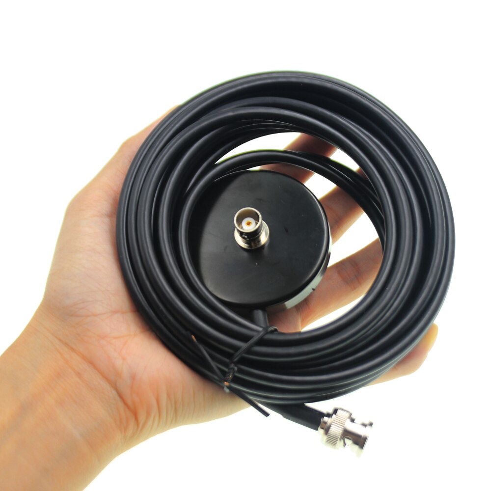 Magnet Antenna Mount 5M Feeder Cable with BNC Connector for Car Mobile transceiver Car Antenna