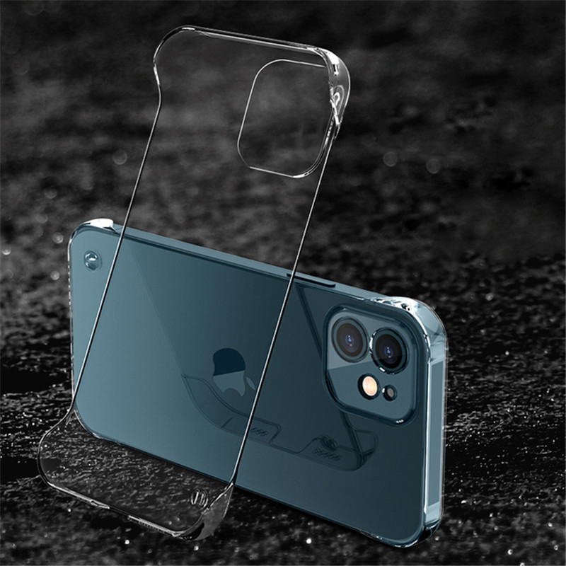 Luxuriöse rahmenlose transparente Hülle für iPhone 15 13 12 11 14 16Profi Max XSMAX X XR XS SE 7 8Plus Ultra dünn klar schwer Telefon Startseite