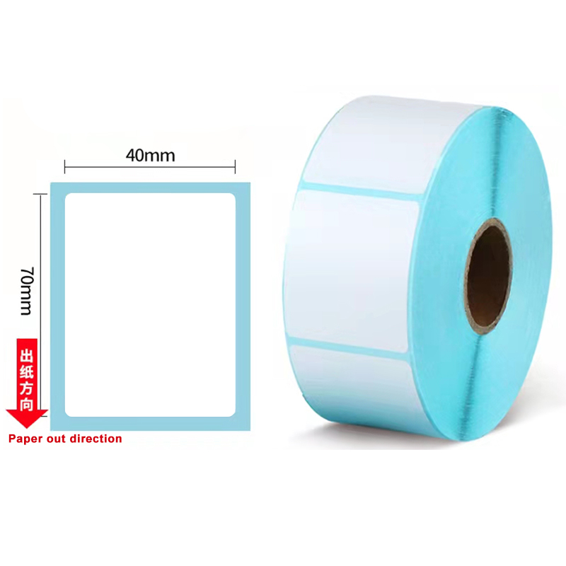 Waterproof Oil-proof Heat-Resistant Label Paper Express Bar Code Information Printing Self-Adhesive Bar Code Printing Paper: 40X70MM 400 sheets