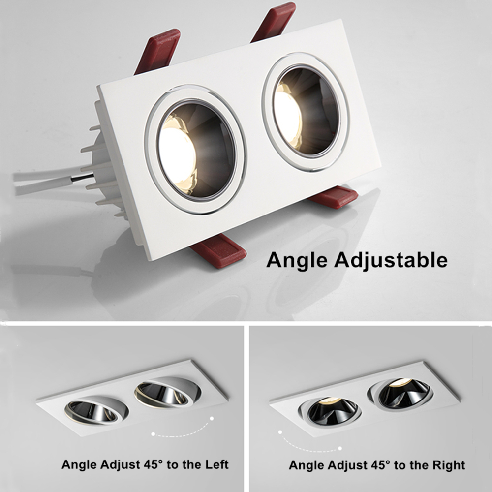 Modern simple anti-glare COB spotlight single/double LED down light 24W 7W LED spotlight indoor lighting fixtures