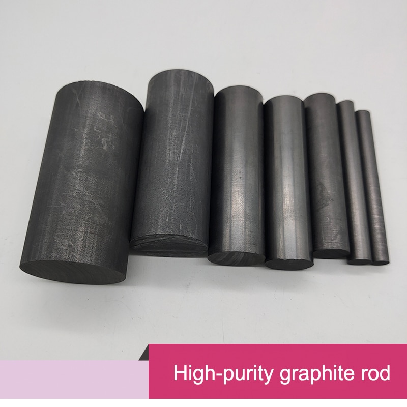 Längd 95mm ~ 100mm högren grafitstavar grafitkolstavar högtemperaturledande grafitelektroder