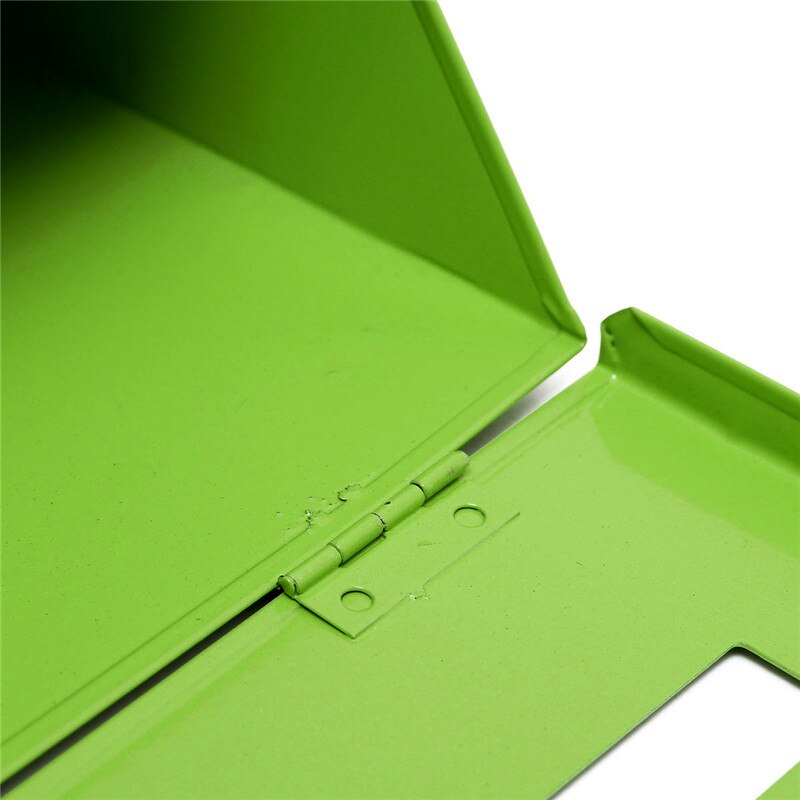 12 Inch Retro Metal Mailboxes Wall Mounted Mail Box Mailbox Bucket Newspaper Letter Box Postal Letter Newspaper Box Garden Decor