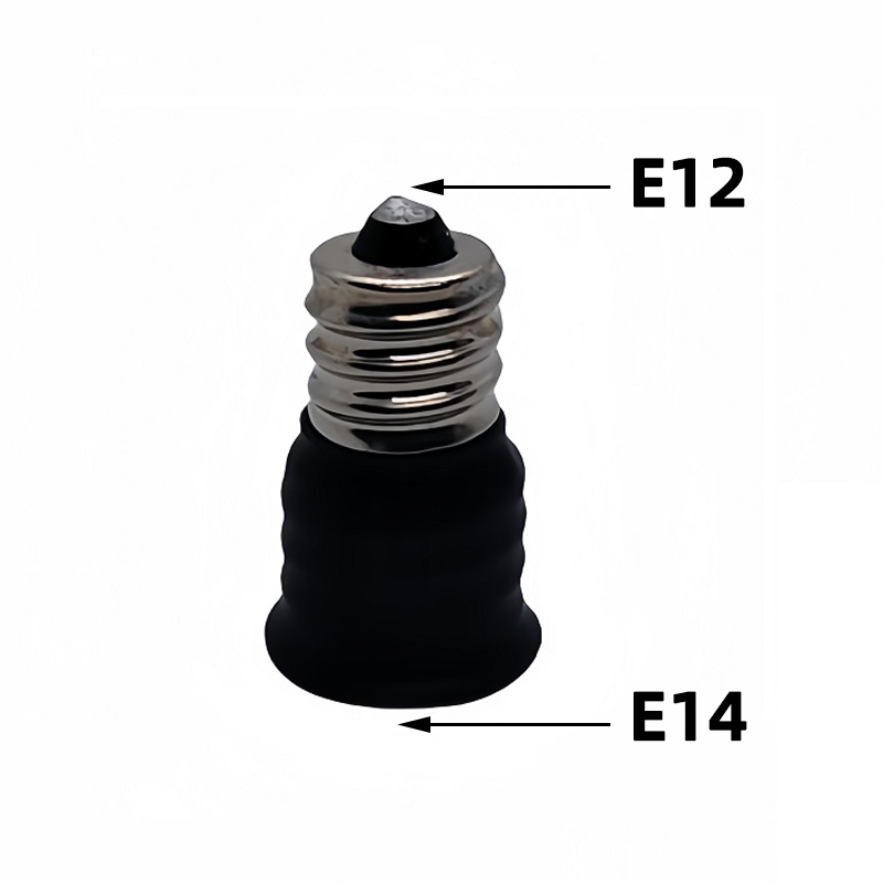 E10 e11 e12 e17 to E12 e11 e14eLight Socket adapter E10 to E12 Candelabra lamp holder converter,Install: Silver / 2G11