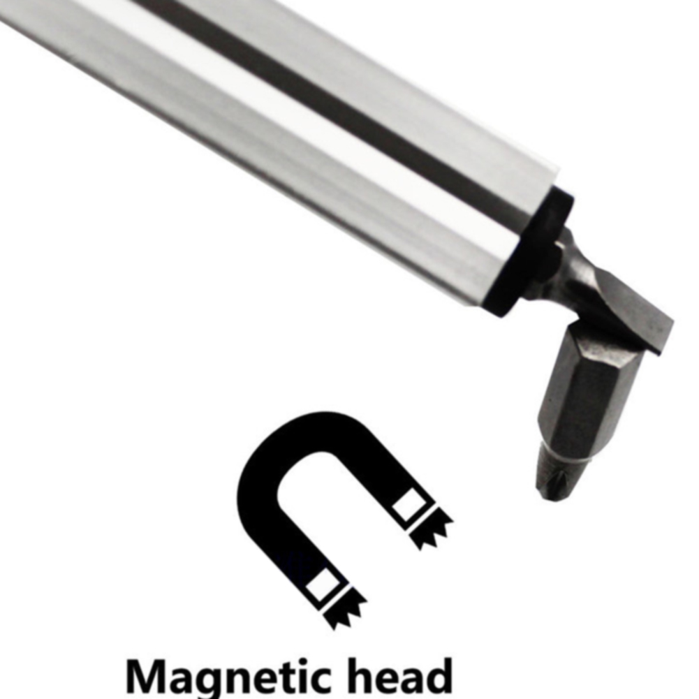Let spiritus pen form mini med magnetisk skruetrækker nøjagtig bærbar aluminium multifunktionel boble
