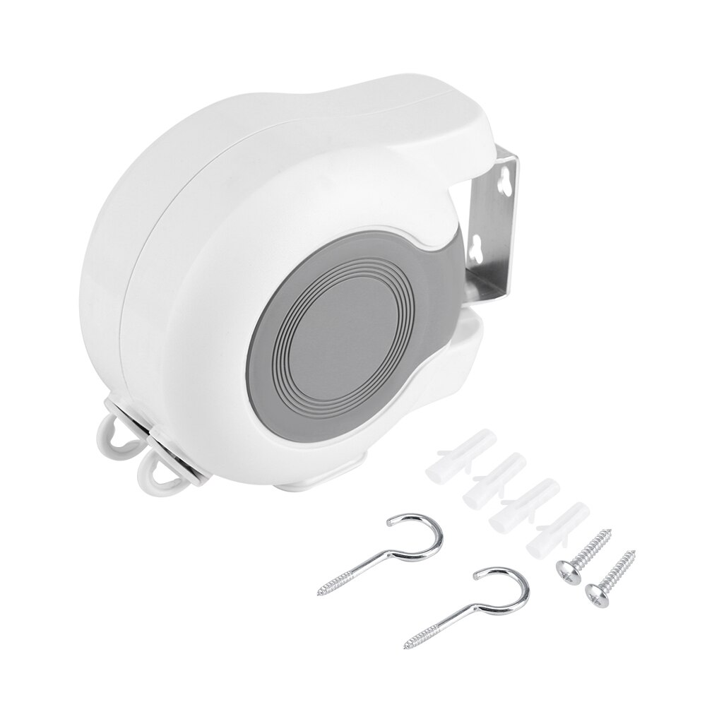 Clothes Line Wall-Mounted Retractable Double Clothes Drying Line Indoor Outdoor Washing Landry Tool Clothes Lines