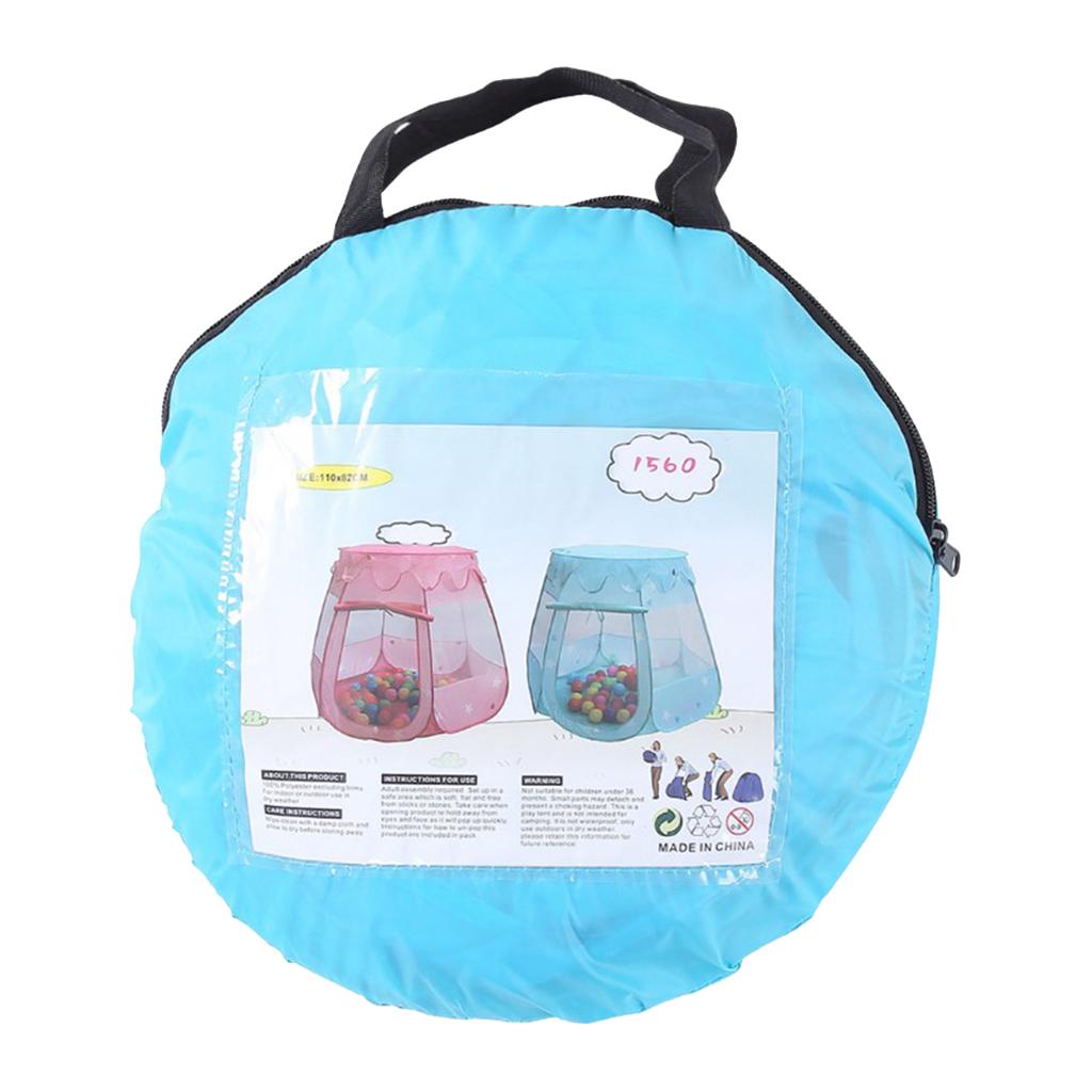 Blauw Kasteel Speelhuis Indoor/Outdoor Up Play Tent Voor Baby Kids Luifel