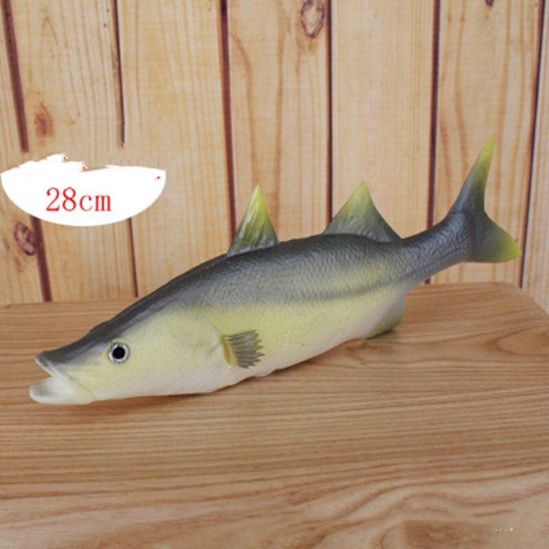 Freshwater Sea Life Animals Simulation Coelacanth Piranha Bass Fish Salmon Figure Model Lifelike Educational Toy Prop Decoration: 12