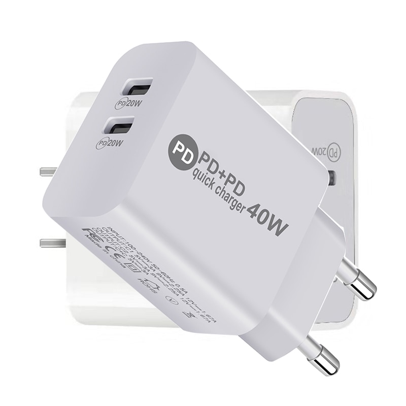 Pd Charger 40W Voor Iphone 13 12 Pro Max Mini Snel Opladen Type-C Lader Voor Samsung xiaomi Mobiele Telefoon Kabel