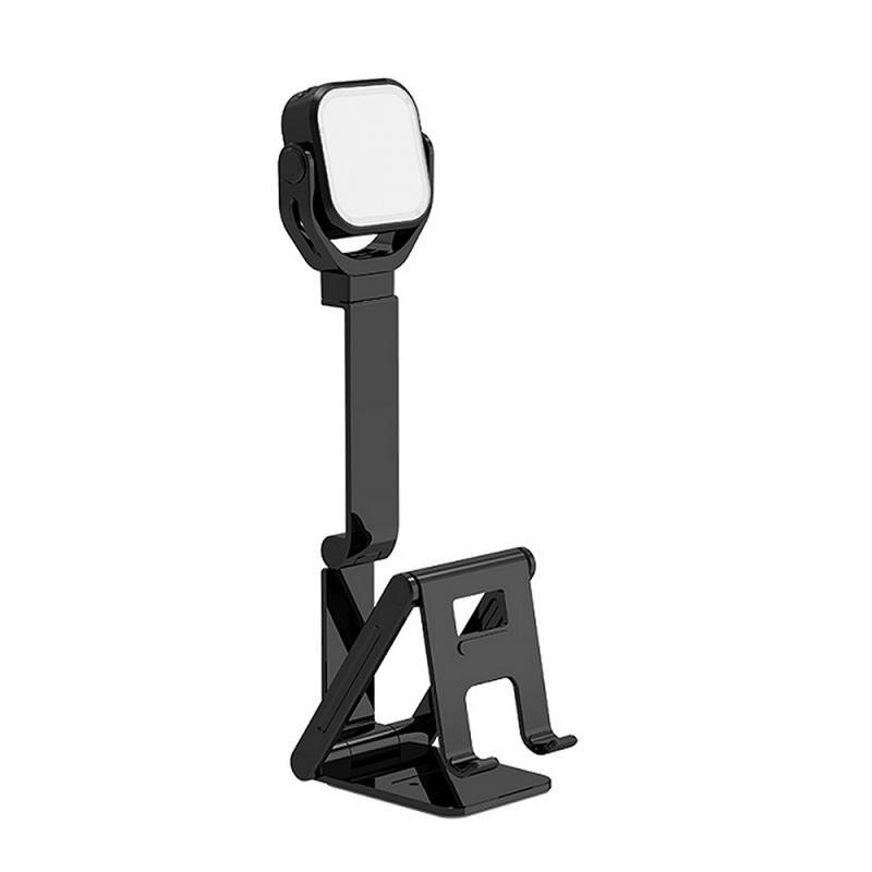 5W Live Camera Fill Light regolazione multi-angolo staffa per telefono supporto per telefono cellulare pieghevole batteria ricaricabile integrata