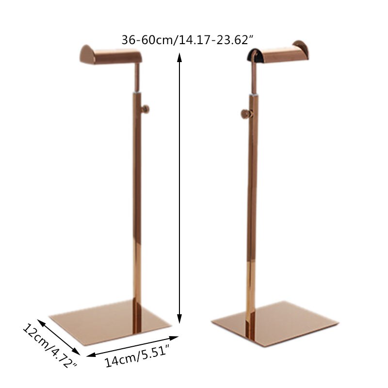 Stainless Steel Bag Holder Hat Rack Hanger Storage Holder Furniture Adjustable Handbag Display Stands Jewelry Display Stand