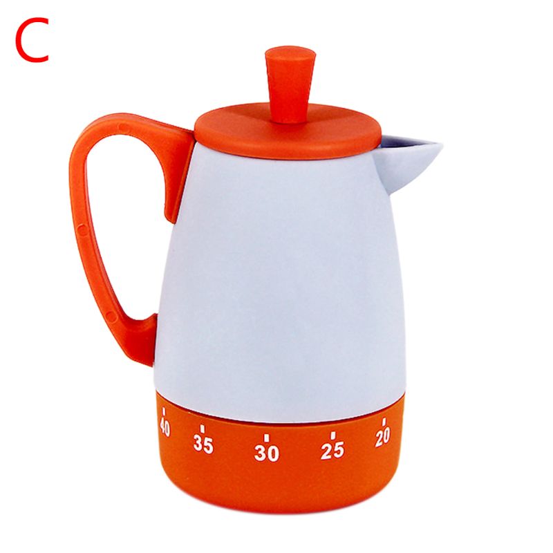 Cute Kitchenware Shape Mechanical Kitchen Timer Loud 60 Minutes Time Interval Cooking Timer Reminder Alarm Time Manager Stopwatc: C