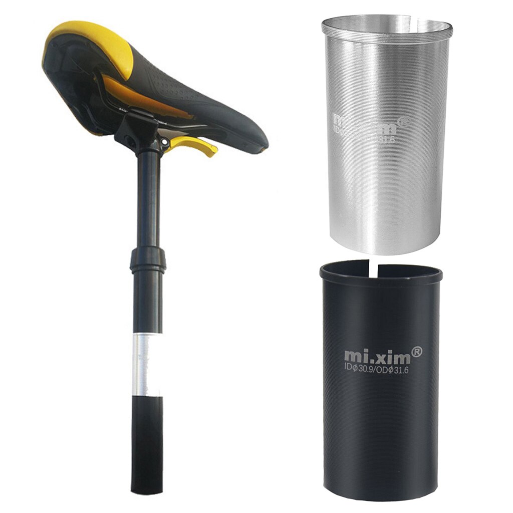 Cuña de sillín de bicicleta 30,9mm ~ 31,6mm adaptador de tija de sillín de bicicleta tamaño casquillo reductor