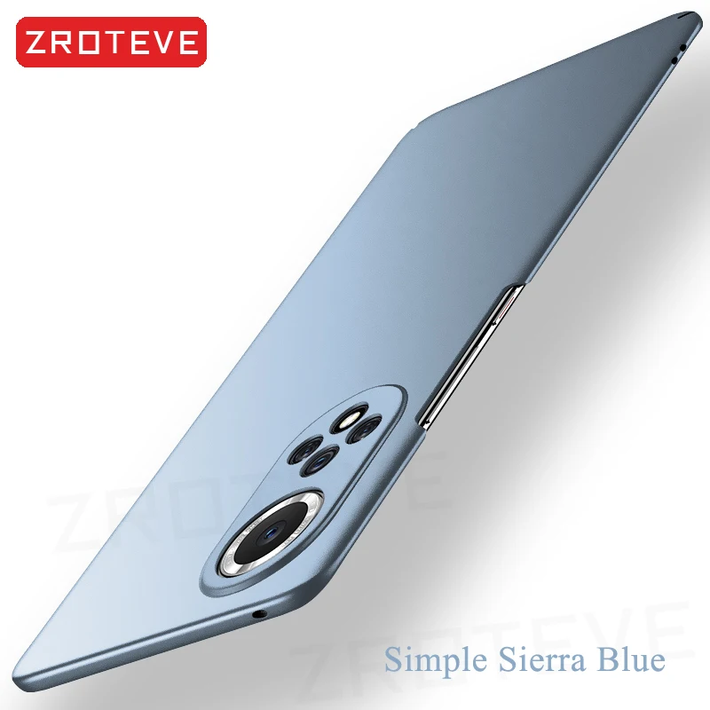 Für Nova 9 fallen ZROTEVE Ultra schlank matt Harte PC Abdeckung Für Huawei Nova 9 SE 9SE 8 7 5T Nova 7 Nova 8 Nova5T Globale Telefon Fällen: Microfiber / Silber