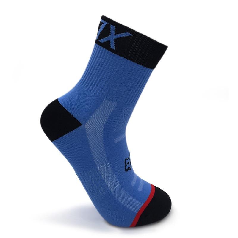 Atmungs Radfahren Socken Feuchtigkeitstransport Füße Schutz Socken Laufen Outdoor Klettern Rennrad Nylon Socken Fahrrad Ausrüstung Für Männer: Blau