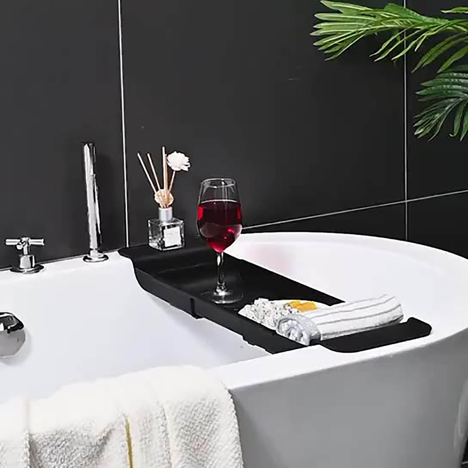 Retractable Bathtub Storage Rack Bath Tray Shelf Tub Multi-Function Bathroom Tools Towel Storage Shelf Kitchen Sink Drain Holder