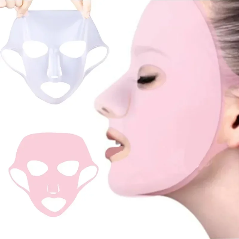Siliconen Oor Opknoping Gezichtsmasker Cover Herbruikbare Hydraterende Gezichtsbescherming Dubbele Absorptie Anti Verdamping Masker Beschermhoes