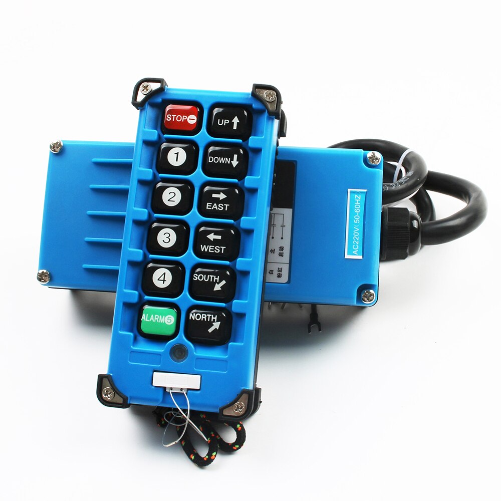 F21-E2B-8 industrial remote controller switches 10 Channels keys Direction button Hoist Crane Truck Radio Remote Control System