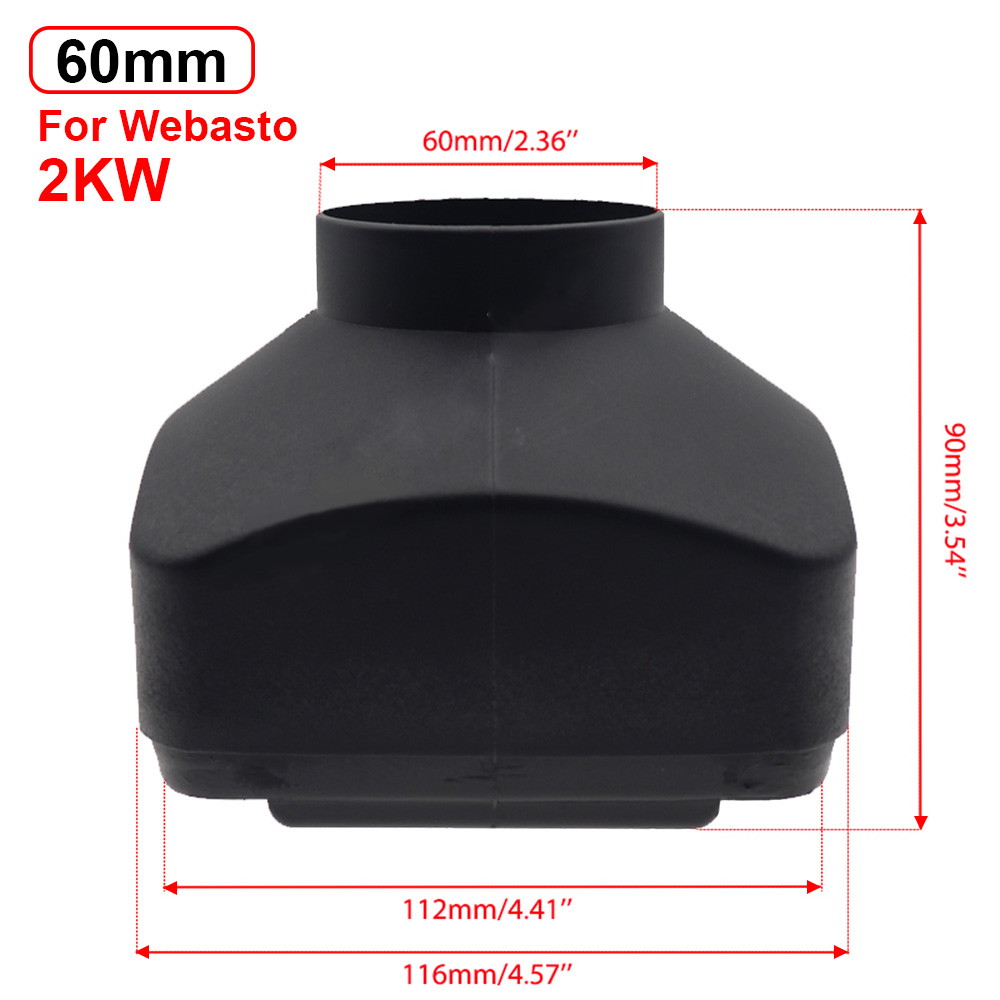 42Mm 60Mm 75Mm Auto Lucht Diesel Parking Heater Onderdelen Uitlaat Ontluchtingsdeksel Voor Webasto Kachels 2kw 5kw Voor Vrachtwagen Bus Caravan Boot
