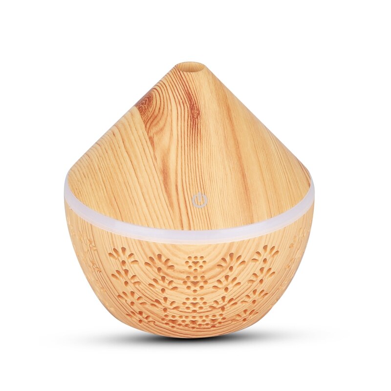Cool Mist Humidifier Bedroom Essential Humidifier Diffuser, Baby Humidifier with 7 Color Night Light: Light wood grain