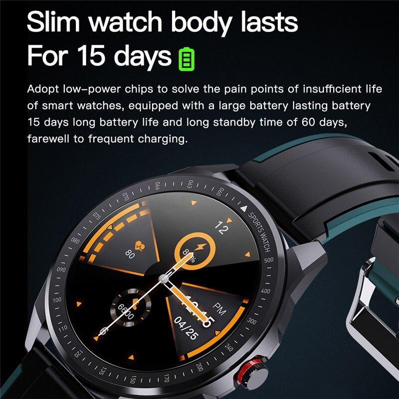 Smart watch IP67 waterproof 1.3 Full touch screen Sports Smart watch Ladies heart rate Fitness tracker Men Smart watch