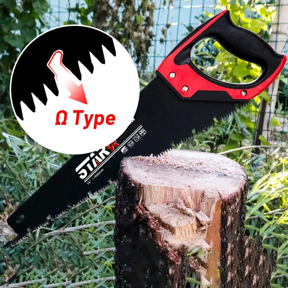 16" 18" 20" Steel Hand Saw Timber Saw Woodworking Cutting Tool Dry Wood Pruning Saw With Hard Teeth For Fine Cut UPVC & Wood