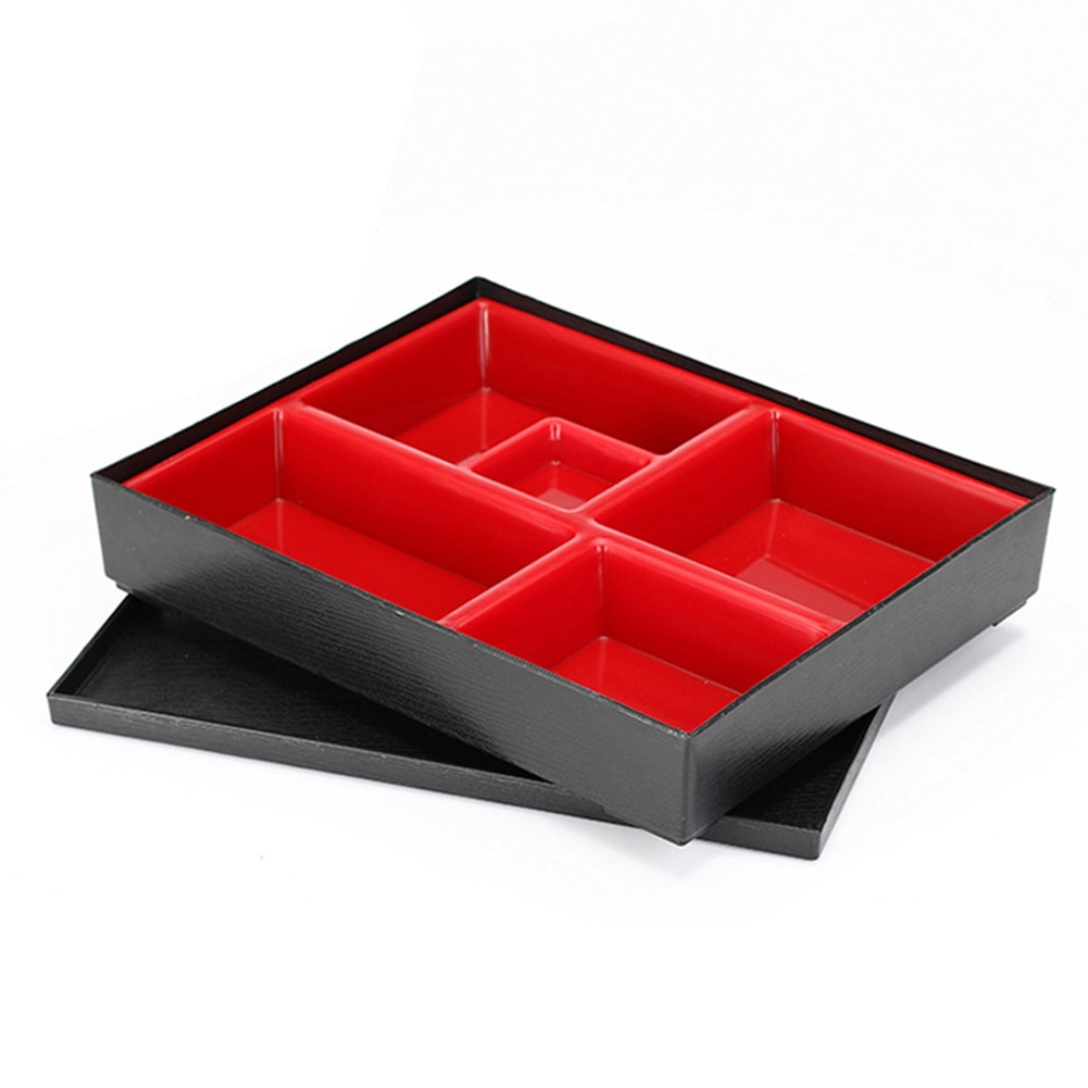 Office Picnic Portable Durable Lunch Box Bento Box ABS School Safe Rice Food Containers 5-section Japanese Style Sushi Catering