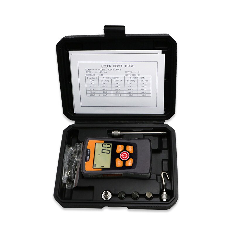 Digital Force Gauge Spring Push Pull Gauge Portable Push Pull Tester Measuring Instrument Dynamometer 500N Force Test Equipment