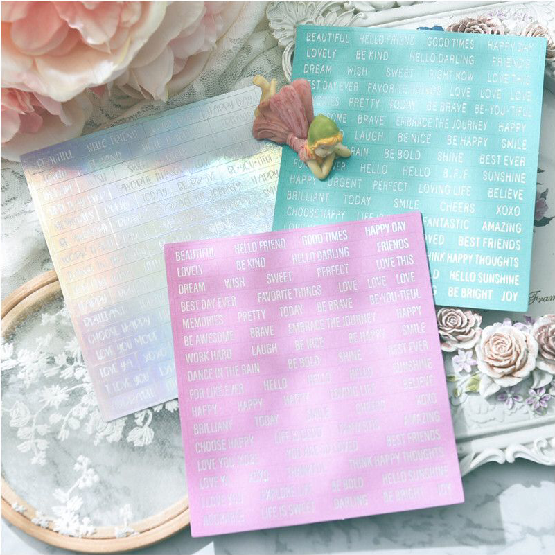 KSCRAFT Words Stickers for Scrapbooking DIY Projects/Photo Album/Card Making Crafts