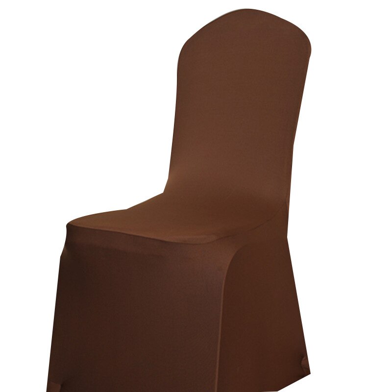 Housse de chaise élastique de couleur unie, pour Banquet, mariage, hôtel, maison, décor de maison