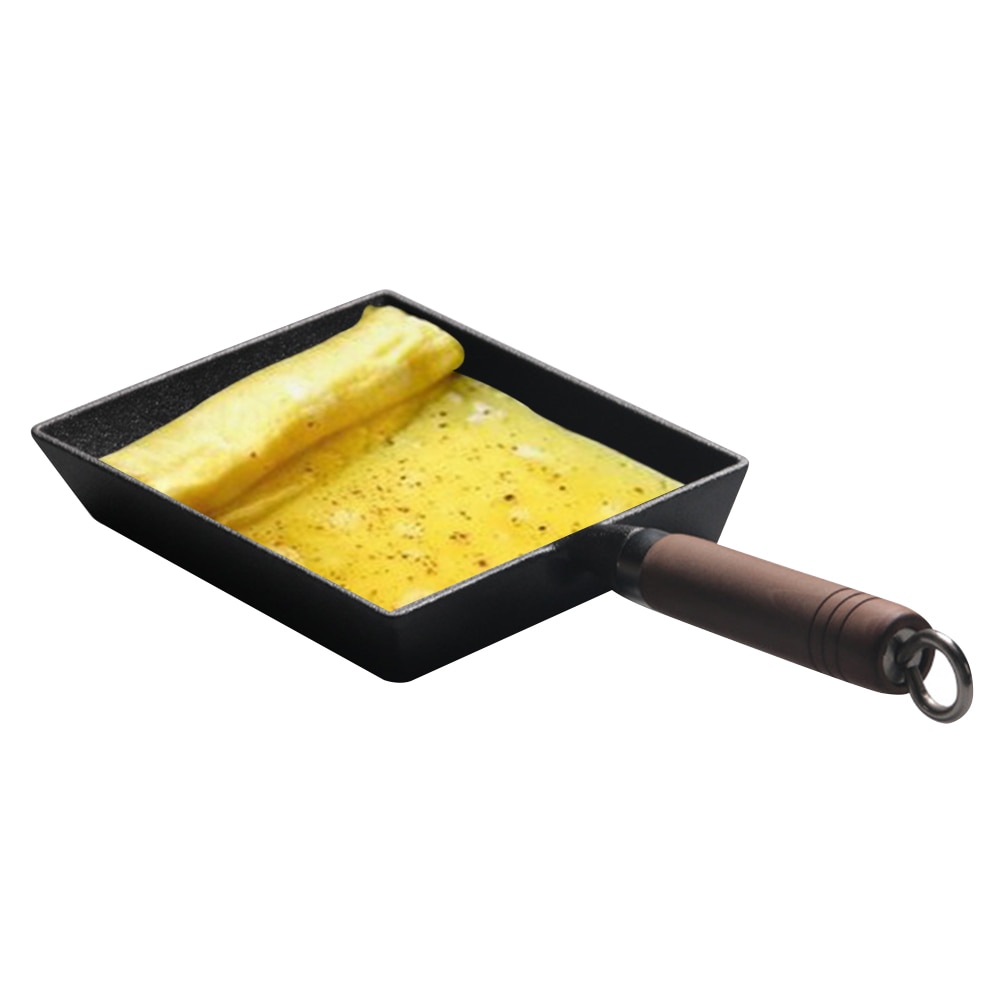 Kitchen Rectangle Frying Pan Thickened Japanese Style Tamagoyaki Non Stick Cast Iron No Coating Mini Tools Omelette