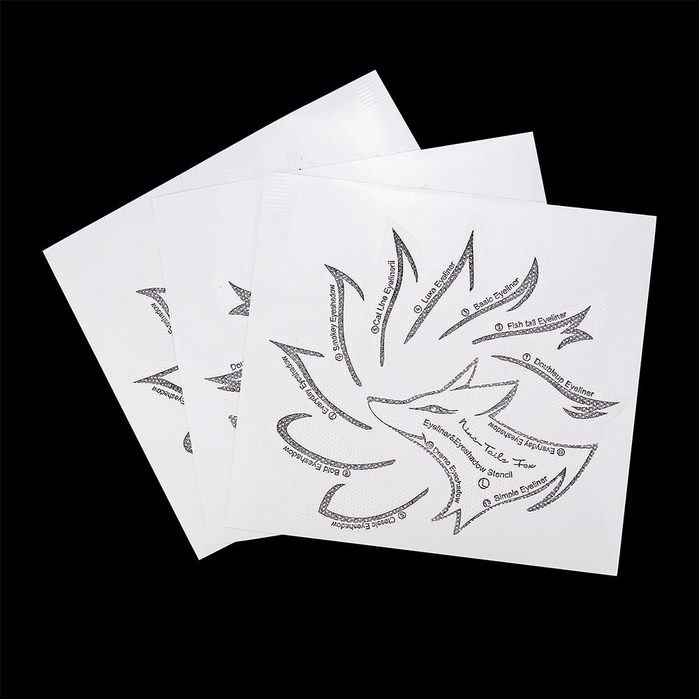 20pcs DIY Women Eyeliner Stencils Pro Eye Makeup Tool Easy To Make Up Eye Template Shaper Model Eyelid Eyeliner Sticker