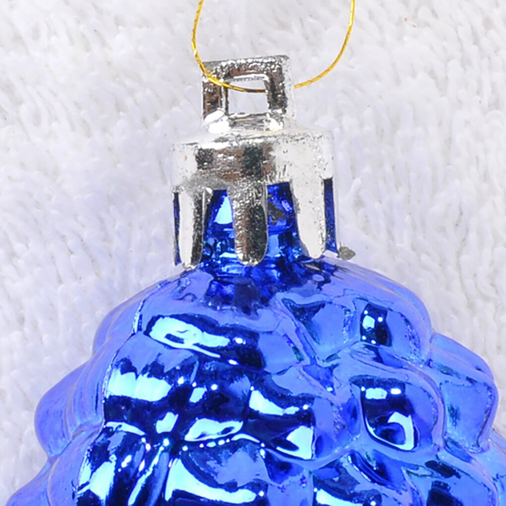 6pcs Christmas Pine Cone Decor Home Office Christmas Tree Ornament Wedding Party Decoration