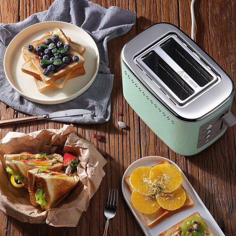 Electric Bread Toaster Automatic Breakfast Machine Metal Body 220V Bread Baking Machine Home Kitchen Appliances