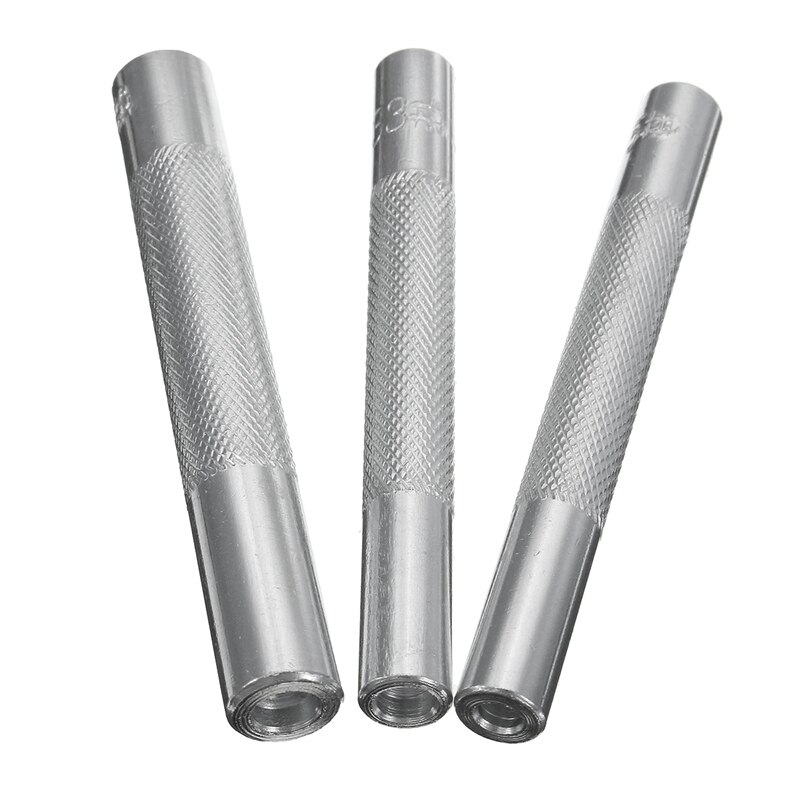 Kit de herramientas de instalación de botones de remache a presión para manualidades de cuero, juego de herramientas de perforación manual, accesorios de Material DIY, 12 Uds.