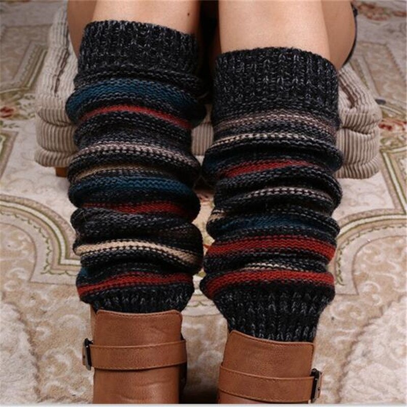Women's Thick Winter cashmere Knitted Leg Warmers ... – Grandado