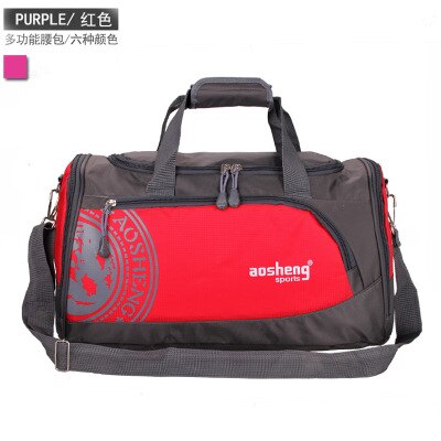 Nylon outdoor sporttas heren dames fitness reistas training dames yoga duffel schoudertas: Rood