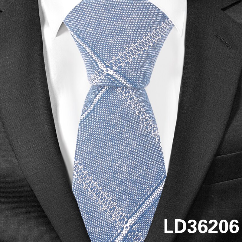 Bomulds plaid slips halsslips til jakkesæt tyndt slips til mænd kvinder mand slips gravatas til bryllupsvirksomhed: Ld36206