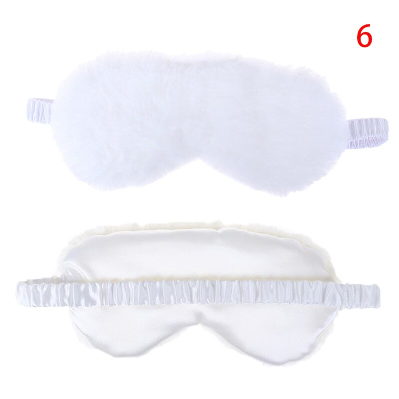 Super Soft Plush Eye Masks Silk Love Cloud Eye Cover Rabbit Plush Sleeping Mask Eyepatch Cartoon Nap Eye Shade Blindfold: 6