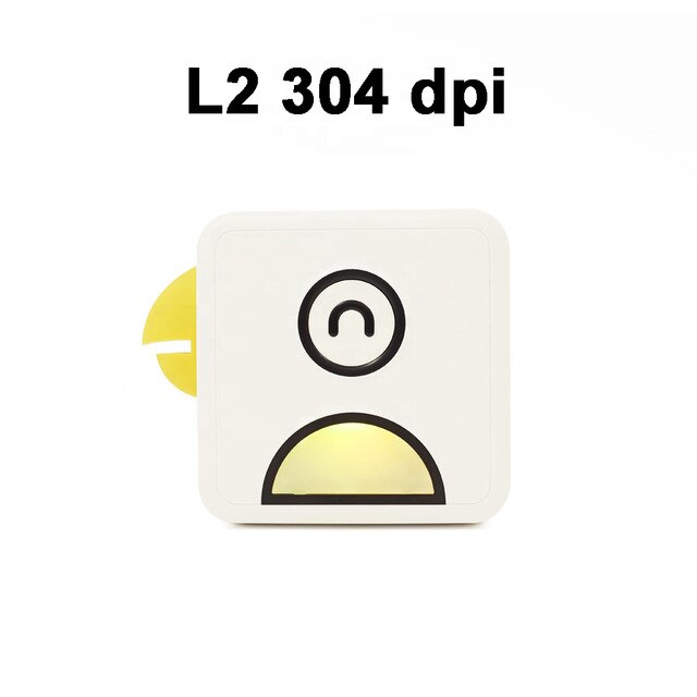 Poooli L1 L2 Pocket Thermal Printer Mini 203DPI 303DPI Bluetooth Phone Printer for Receipt Photos Label Sticker With Free APP: L2 Yellow 304PDI