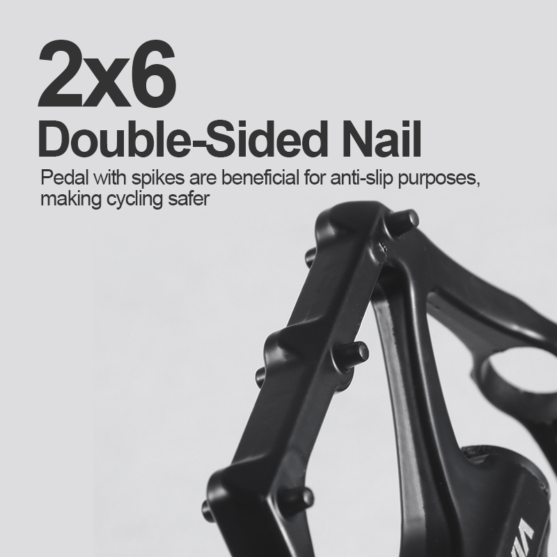 Superleichte Fahrradpedale aus Aluminiumlegierung, rutschfest, 12 Nagel, MTB, Fahrrad, Trittbrett, Lager, dünnes Pedal, Fahrradzubehör