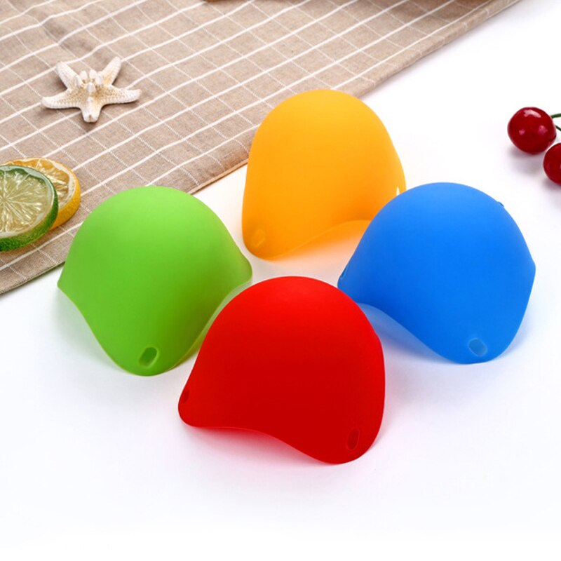 Flexible Egg Pouches Heat-resistant Food Grade Silicone Egg Poaching Cup Fits Cookware Boiler Steamer Microwave Kitchen Tools