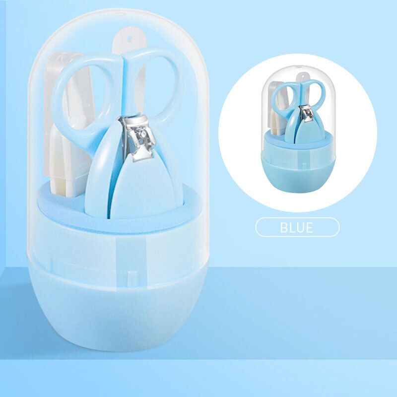 4 Stks/set Pasgeboren Baby Nail Care Kit Kids Nail Cutter Set Leuke Cartoon Baby Baby Nail Trimmer Clippers Schaar Nail producten: 03