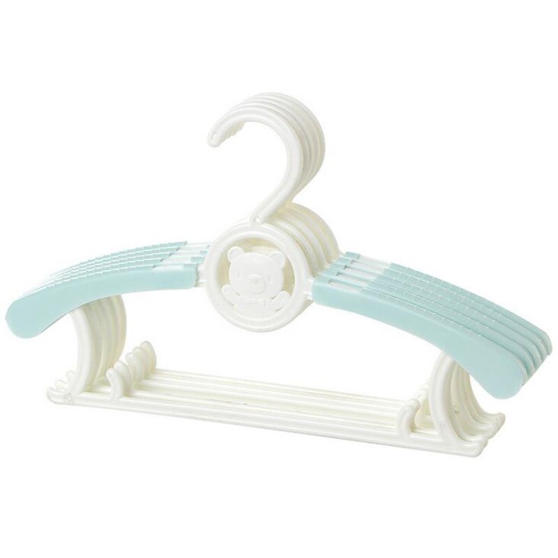 Perchero de plástico ajustable multifuncional para bebé, colgador de ropa para niños y adultos, 1 unidad: green