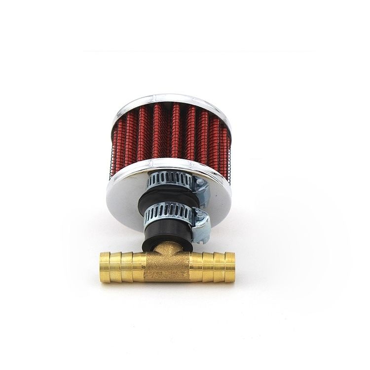 K&N Motorfiets Mini 12mm Universele Filter 13963-4 Voor Koude Lucht High Flow Carterontluchting Auto Accessorie KN Inlaatluchtfilters: Oranje