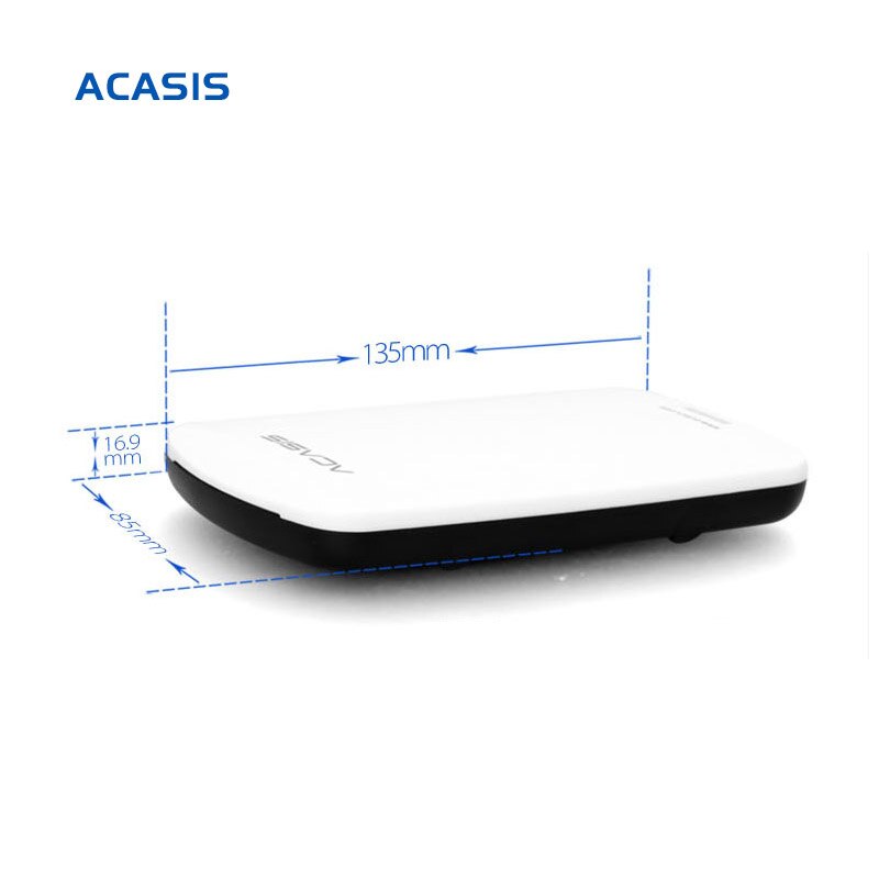 Uitverkoop 2.5 ''ACASIS Originele 60GB Opslag USB2.0 HDD Mobiele Harde Schijf Externe Harde Schijf Hebben schakelaar power