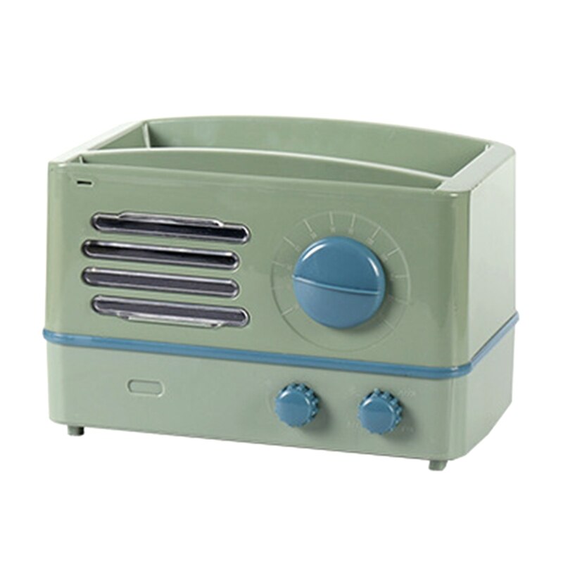 Radio Shape Toilet Paper Holder Waterproof Wall Mounted Roll Paper Tube Storage Box Tray Dispenser Shelf Bathroom: Green