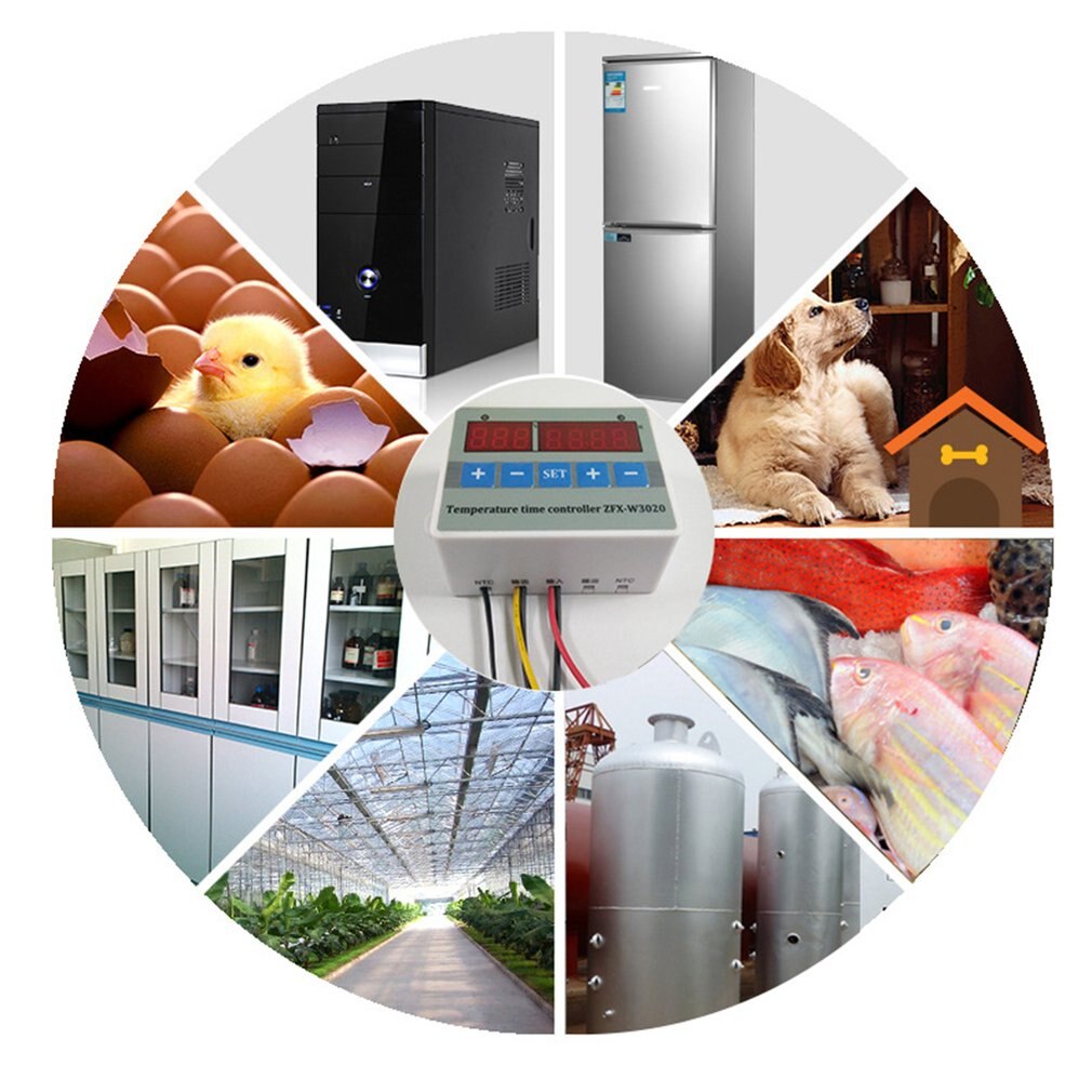 ZFX-W3020 LCD Digital Display Digital Intelligent Temperature Time Controller Thermostat Timer Switch Module