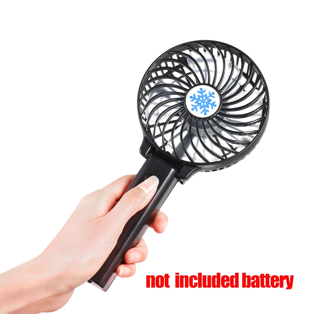 Draagbare Mini USB Ventilator Opvouwbare Airconditioning Fans Hand Held Koelventilator Oplaadbare Fan niet inclusief batterij