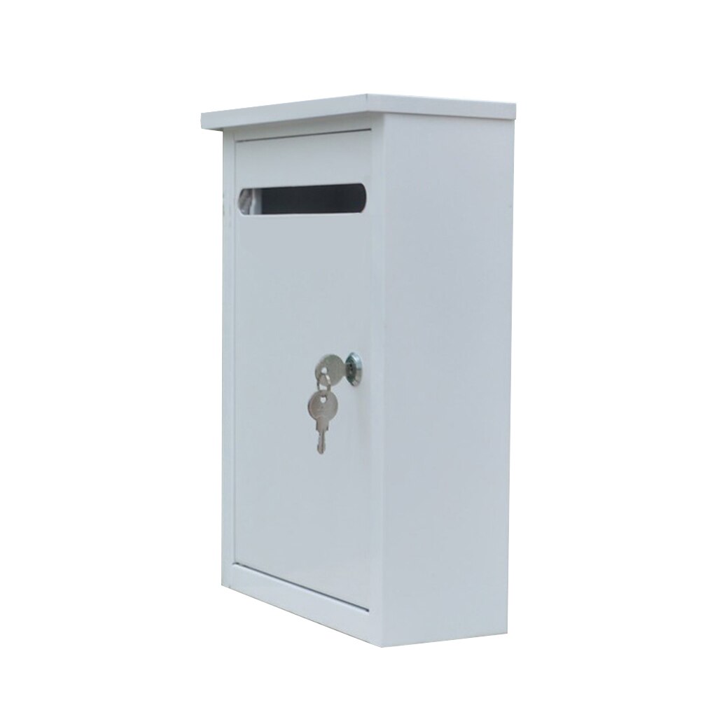 Outdoor Security Locking Mailbox Letter Box Post Box Newspaper Magazine Box